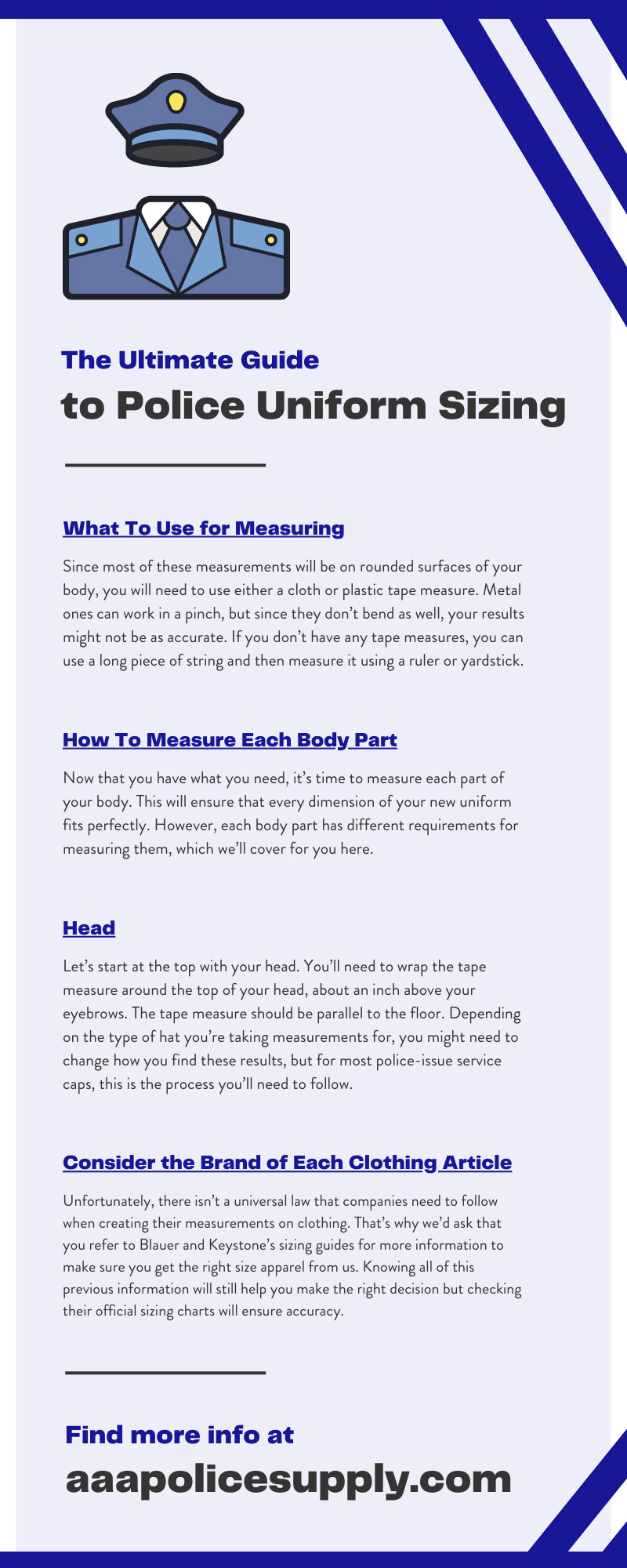 The Ultimate Guide to Police Uniform Sizing