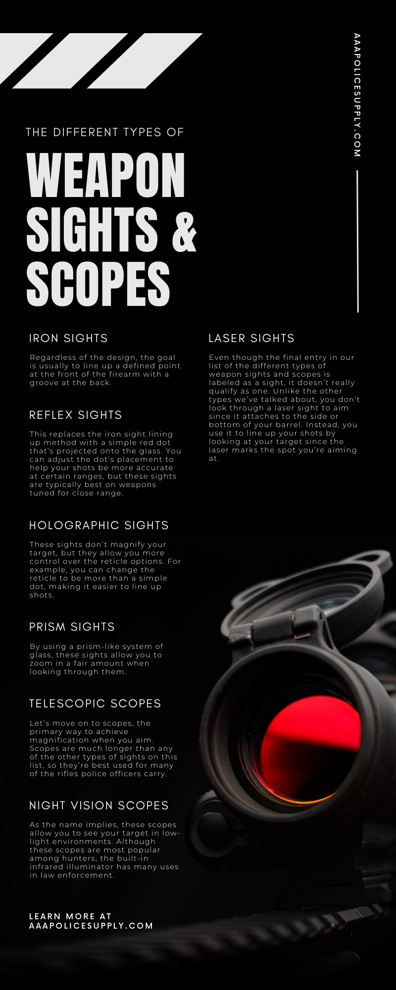 The Different Types of Weapon Sights & Scopes