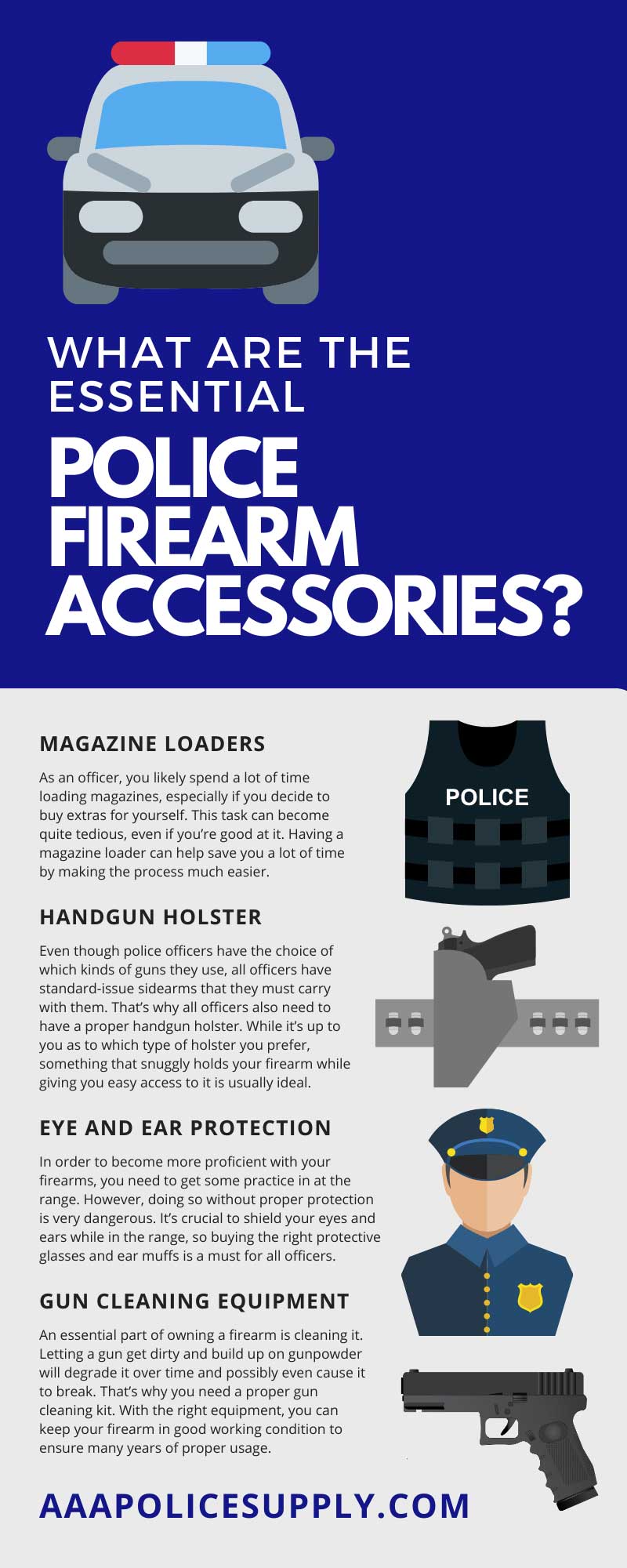 What Are the Essential Police Firearm Accessories? - AAA Police Supply